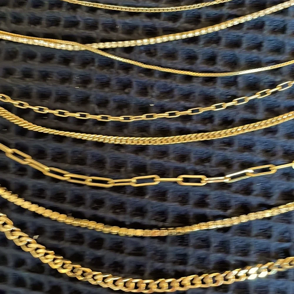 Gold multiple chain necklace - Picture 1 of 4